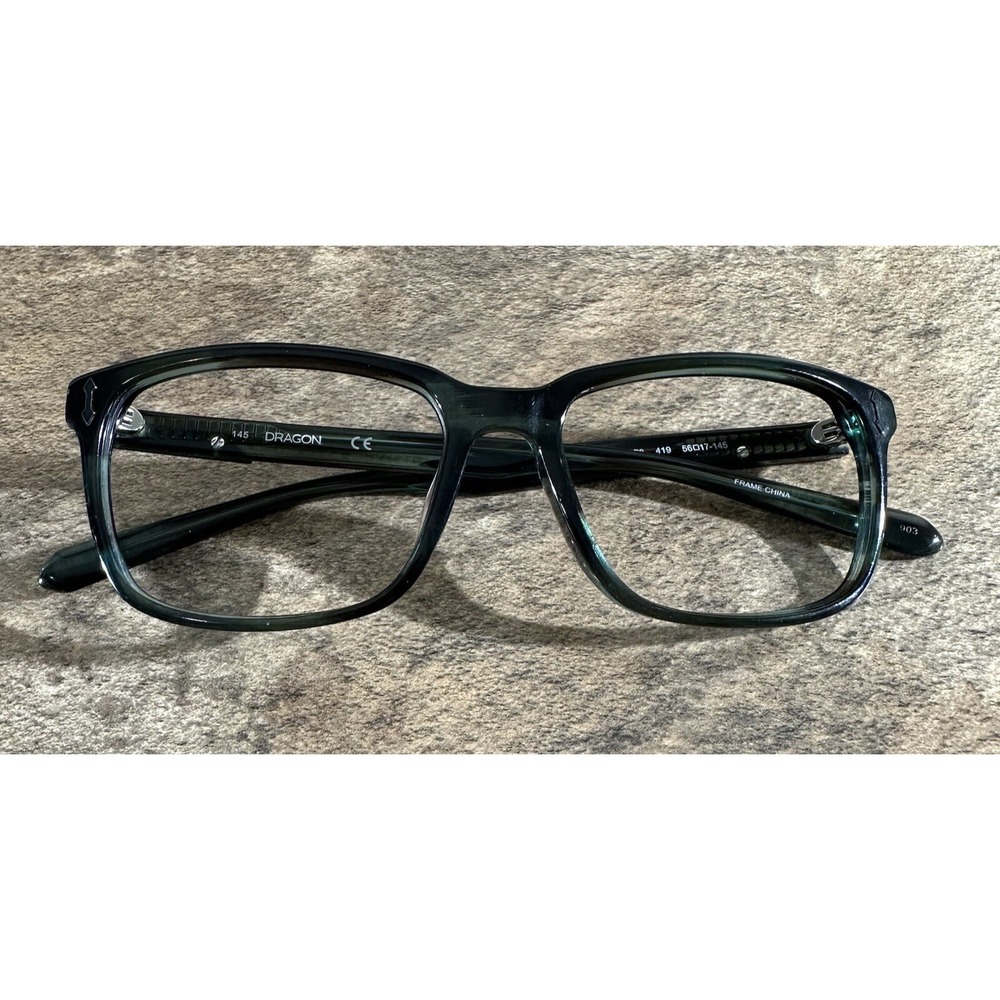Dragon Manders DR178 419 Green Full Rim Eyeglasses Frames 56-17-145mm